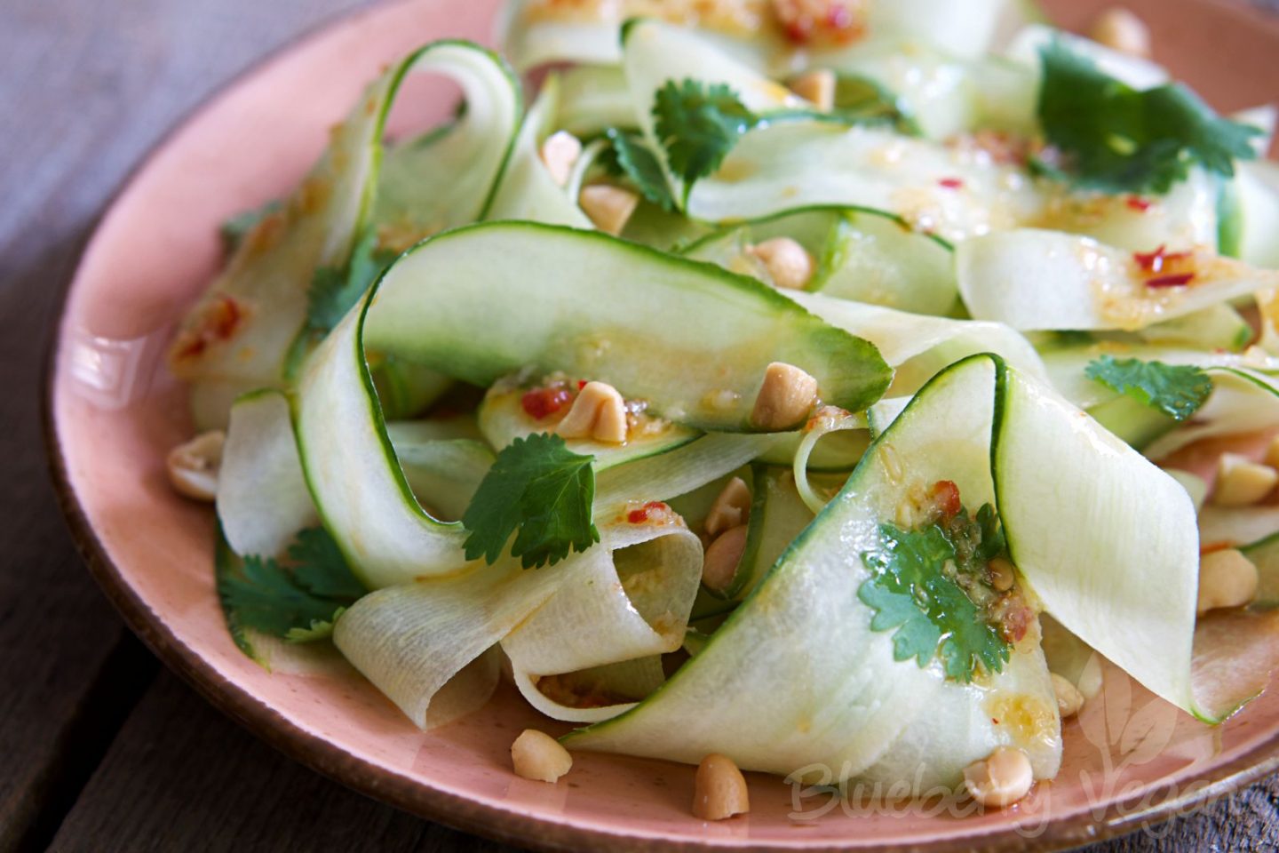 Asiatischer Gurkensalat | Blueberry Vegan